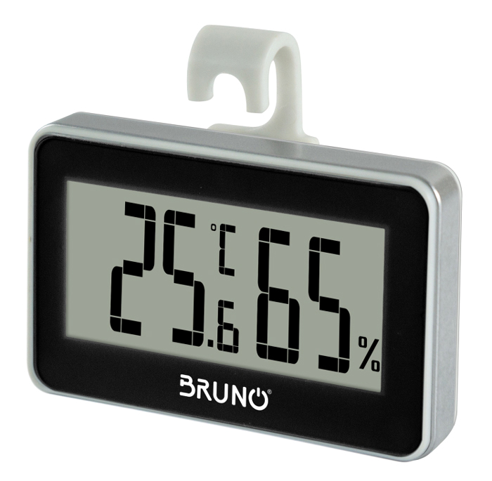 BRUNO ψηφιακό θερμόμετρο & υγρασιόμετρο BRN-0081, °C & °F, λευκό -κωδικός BRN-0081