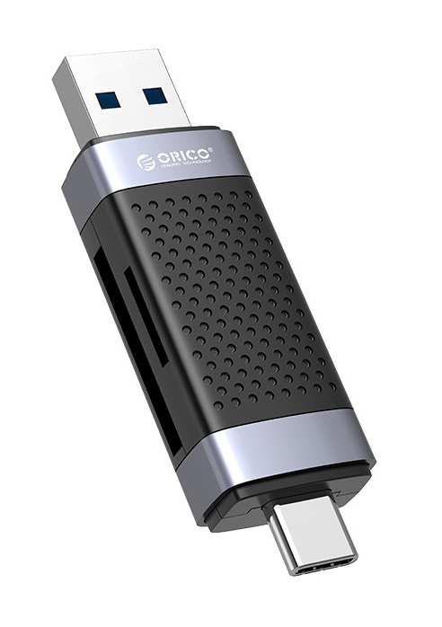 ORICO card reader CD2D-AC2 για SD & Micro SD, USB-C & USB, μαύρο -κωδικός CD2D-AC2-BK-EP