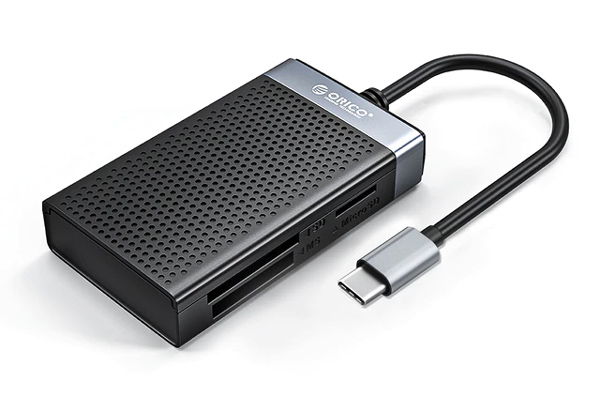 ORICO card reader CL4T-C3 για Micro SD/SD/CF/MS, USB-C, μαύρο -κωδικός CL4T-C3-BK-BP
