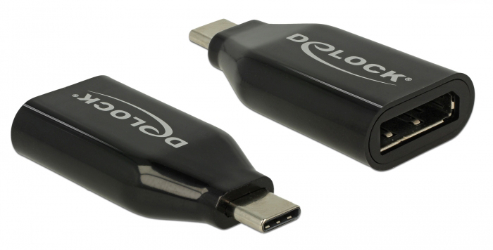 DELOCK αντάπτορας USB-C σε DisplayPort 64151, 4K/60Hz, μαύρος -κωδικός 64151