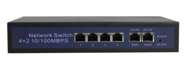 LONGSE PoE switch HT412, 4x LAN port & 2x WAN port, 10/100Mbps -κωδικός HT412