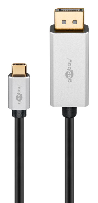 GOOBAY καλώδιο USB-C σε DisplayPort 60177, HDR, 8K, copper, 3m, μαύρο -κωδικός 60177
