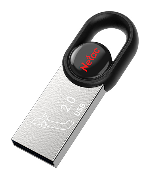 NETAC USB Flash Drive UM2, 64GB, USB 2.0, μαύρο -κωδικός NT03UM2N-064G-20BK