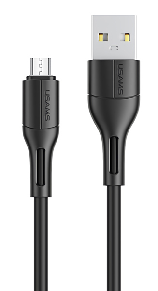 USAMS καλώδιο Micro USB σε USB US-SJ502, 10W, 1m, μαύρο -κωδικός SJ502USB01