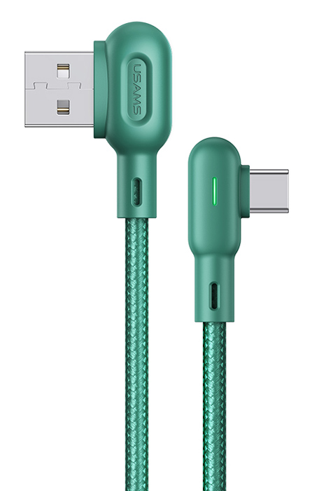 USAMS καλώδιο USB-C σε USB US-SJ457, 10W, γωνιακό, 1.2m, πράσινο -κωδικός SJ457USB02
