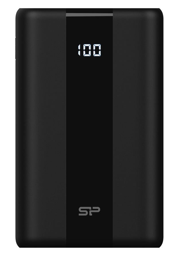 SILICON POWER power bank QS55, 20000mAh, 3x USB & USB-C, 22.5W, LCD -κωδικός SP20KMAPBKQS550K