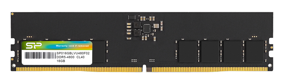 SILICON POWER μνήμη DDR5 UDIMM SP016GBLVU480F02, 16GB, 4800MHz, CL40 -κωδικός SP016GBLVU480F02