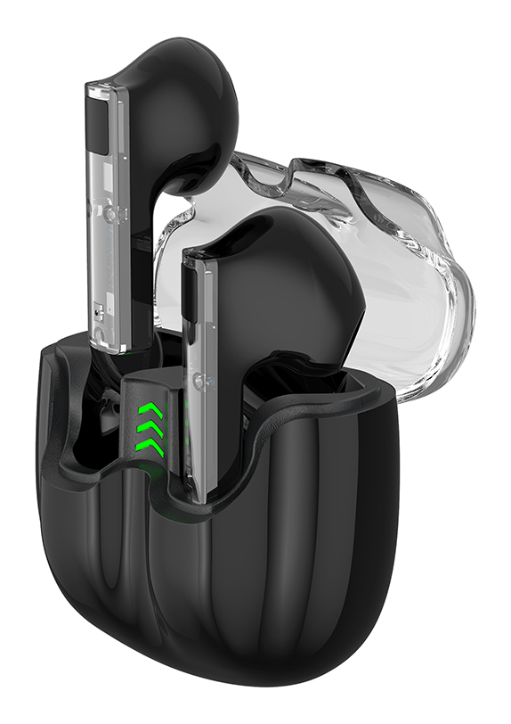 CELEBRAT earphones με θήκη φόρτισης TWS-W27, True Wireless, μαύρα