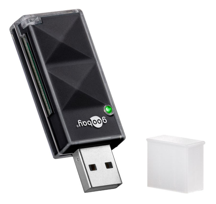 GOOBAY card reader 95682 για SD κάρτα μνήμης, 480 Mbps, μαύρο -κωδικός 95682