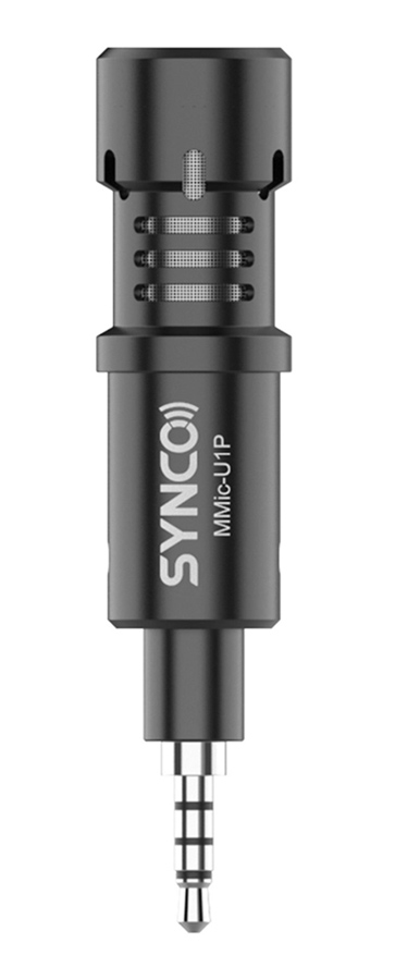 SYNCO μικρόφωνο για smartphone SY-U1P-MMIC, 3.5mm, μαύρο -κωδικός SY-U1P-MMIC