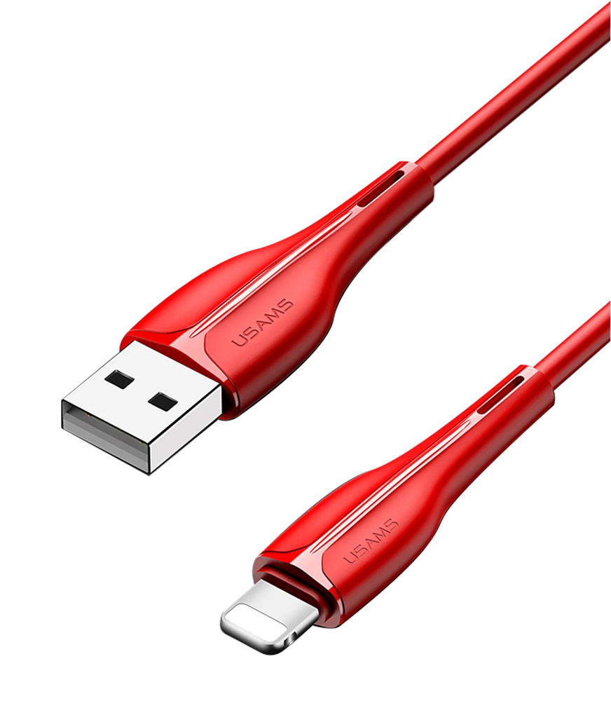 USAMS καλώδιο Lightning σε USB US-SJ371, 10W, 1m, κόκκινο -κωδικός SJ371USB03
