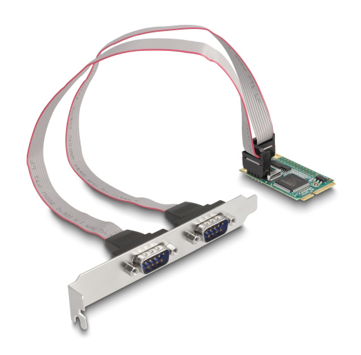 DELOCK κάρτα επέκτασης mini PCIe σε 2x RS-232 95273 -κωδικός 95273