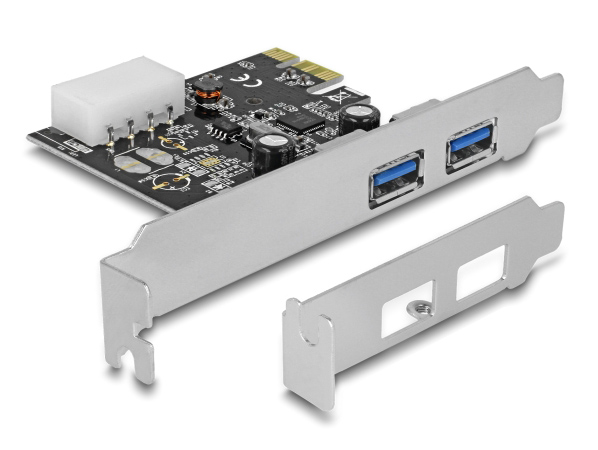 DELOCK κάρτα επέκτασης PCIe x1 σε 2x USB 89243, 5Gbps -κωδικός 89243