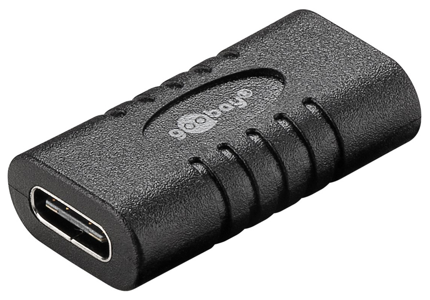 GOOBAY αντάπτορας USB-C 45401, θηλυκό σε θηλυκό, 5Gbit/s, 60W, μαύρος -κωδικός 45401