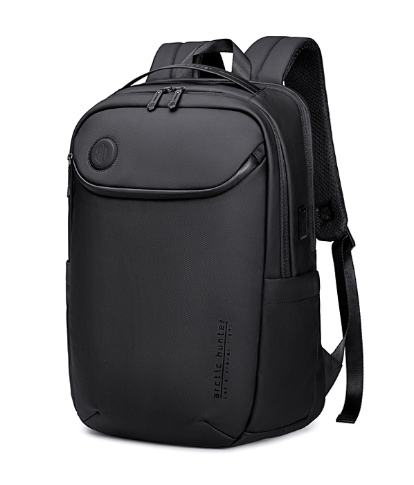 ARCTIC HUNTER τσάντα πλάτης B00555 με θήκη laptop 15.6", 25L, USB, μαύρη -κωδικός B00555-BK