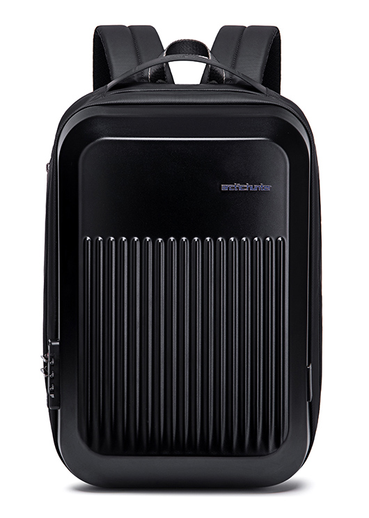 ARCTIC HUNTER τσάντα πλάτης B00487 θήκη laptop 15.6", λουκέτο TSA, μαύρη -κωδικός B00487-BK
