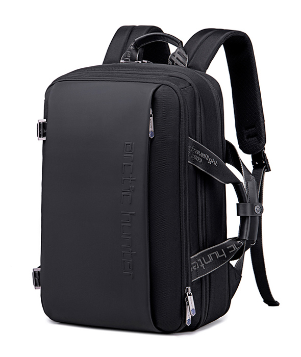 ARCTIC HUNTER τσάντα πλάτης B00540 με θήκη laptop 15.6", 18L, μαύρη -κωδικός B00540-BK