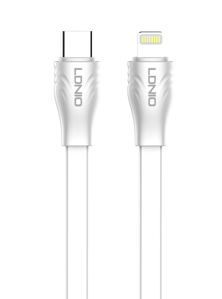 LDNIO καλώδιο Lightning σε USB-C LC131I, 30W PD, 1m, λευκό -κωδικός 6933138691380