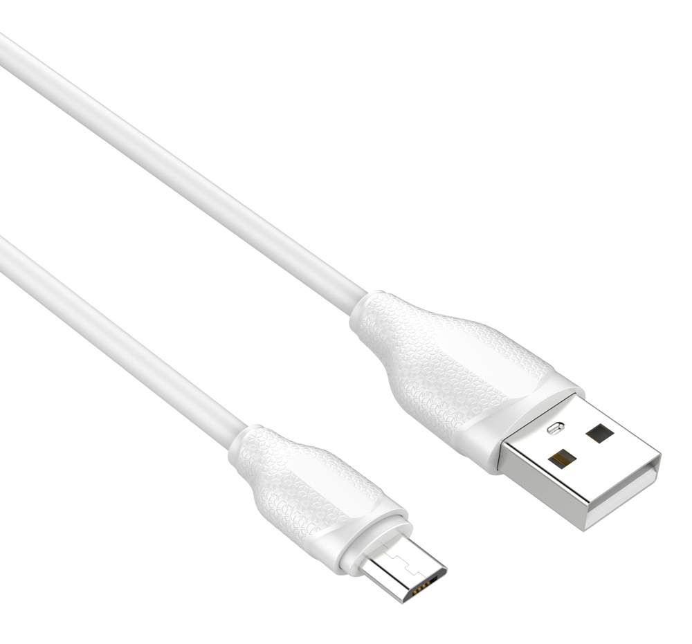 LDNIO καλώδιο Micro USB σε USB LS371, 10.5W, 1m, λευκό -κωδικός 6933138643716
