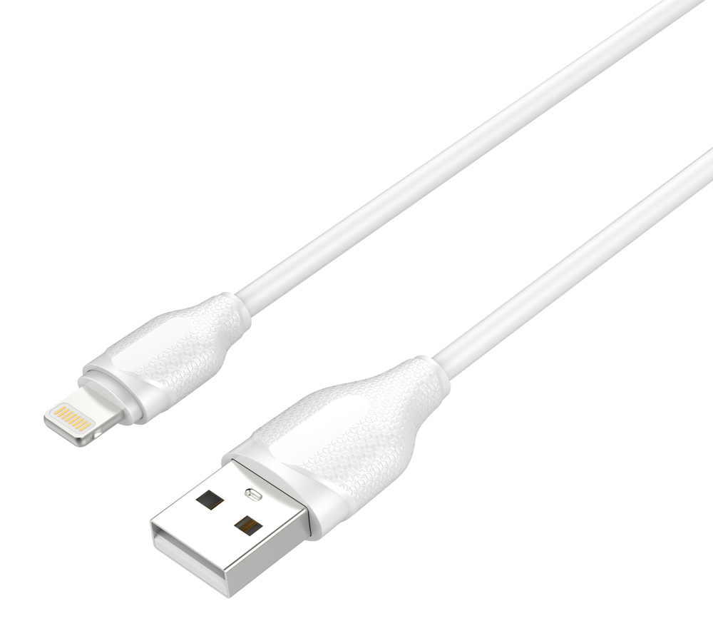 LDNIO καλώδιο Lightning σε USB LS371, 10.5W, 1m, λευκό -κωδικός 5210131073445