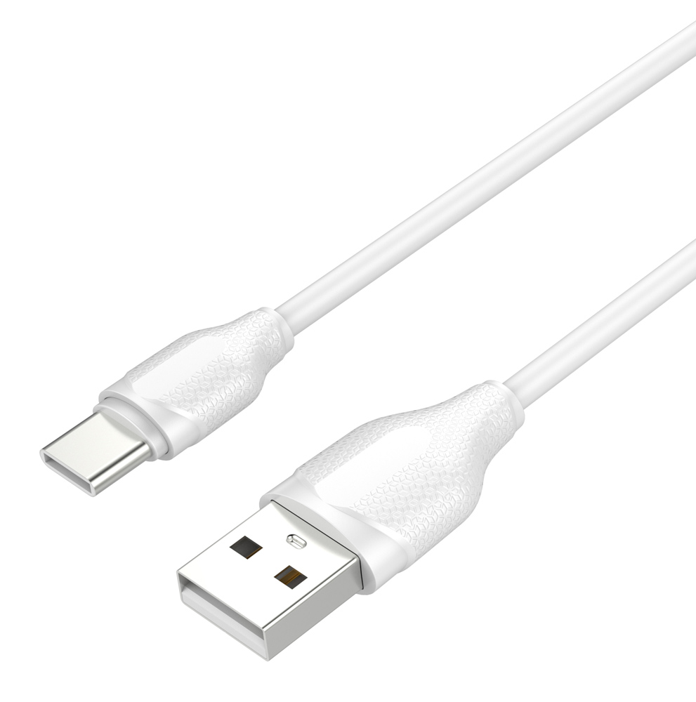 LDNIO καλώδιο USB-C σε USB LS372, 10.5W, 2m, λευκό -κωδικός 6933138643723