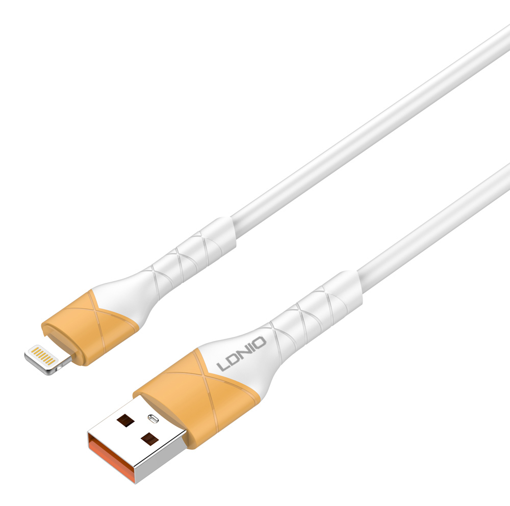 LDNIO καλώδιο Lightning σε USB LS801, 30W, 1m, λευκό -κωδικός 5210131073520