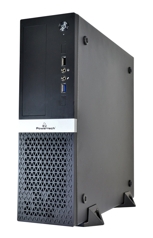 POWERTECH PC Case PT-1099 με 250W PSU, Micro-ATX, 356x102x338mm, μαύρο -κωδικός PT-1099