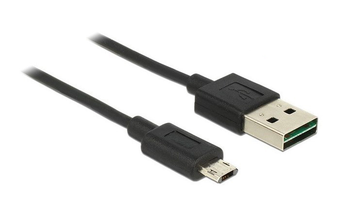 POWERTECH καλώδιο USB σε USB Micro CAB-U063, Easy USB, 3m, μαύρο -κωδικός CAB-U063