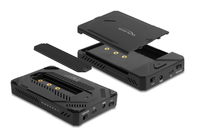 DELOCK θήκη για M.2 & 2.5" SATA SSD/HDD 42020, USB-C, λειτουργία κλώνου -κωδικός 42020
