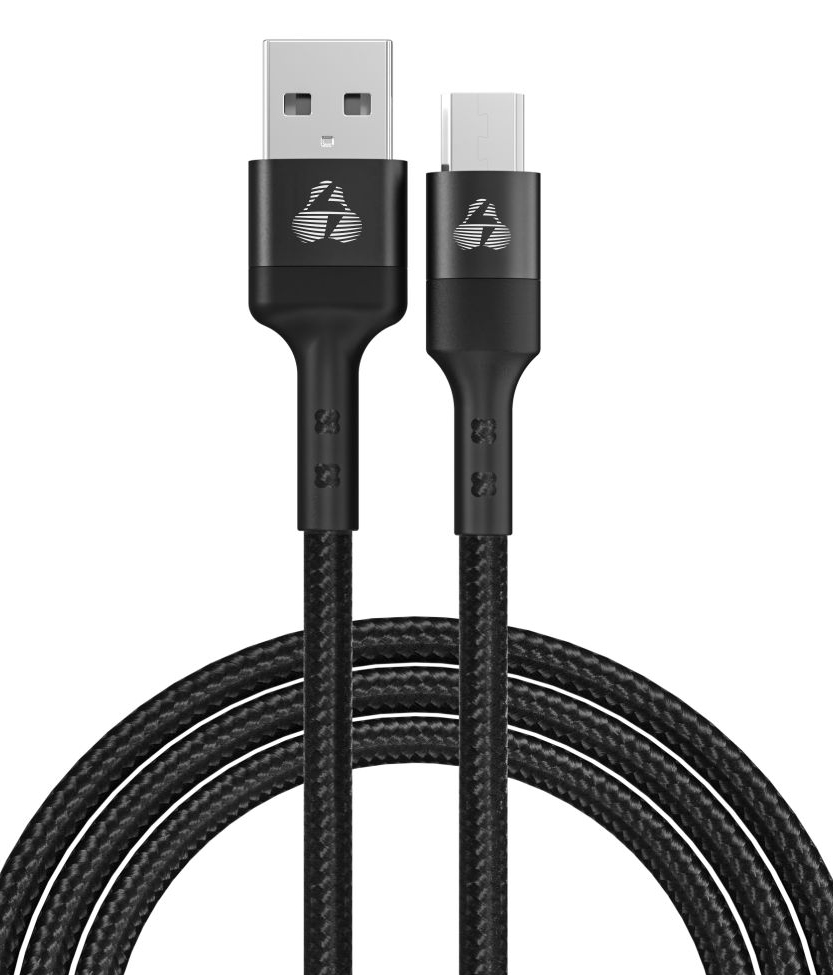 POWERTECH καλώδιο USB σε Micro USB PTR-0125, 12W 2.4A, copper, 1m, μαύρο -κωδικός PTR-0125