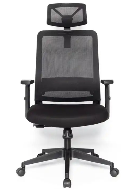 POWERTECH καρέκλα γραφείου PT-1140 με μπράτσα, ρυθμιζόμενη, μαύρη -κωδικός PT-1140