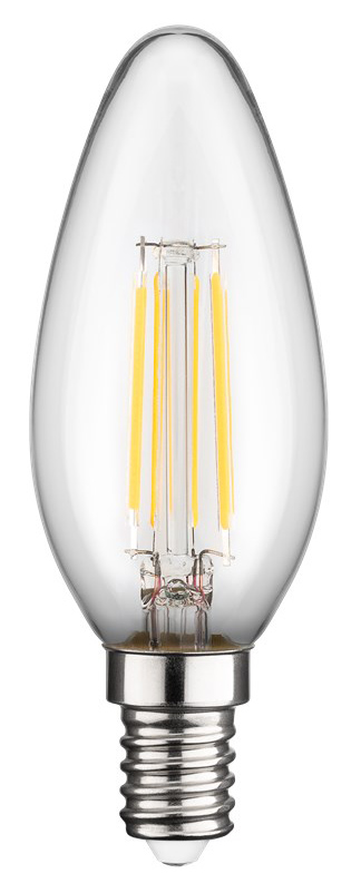 GOOBAY LED λάμπα candle 65390, E14, Filament, 4W, 2700K, 470lm