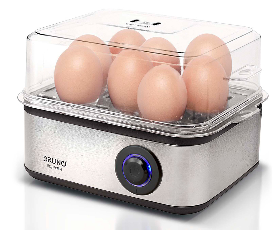 BRUNO βραστήρας αυγών 8 θέσεων BRN-0156, 500W, ανοξείδωτος -κωδικός BRN-0156