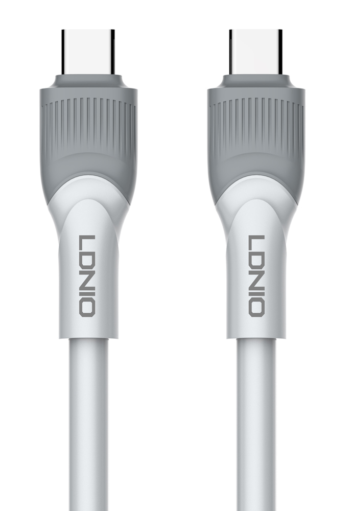 LDNIO καλώδιο USB-C σε USB-C LC602C, 100W PD, 2m, γκρι -κωδικός 6933138601150