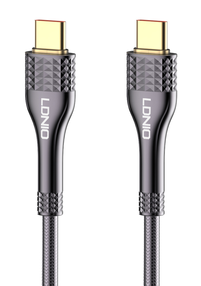 LDNIO καλώδιο USB-C σε USB-C LC651C, 65W, 1m, γκρι -κωδικός 5210131078648