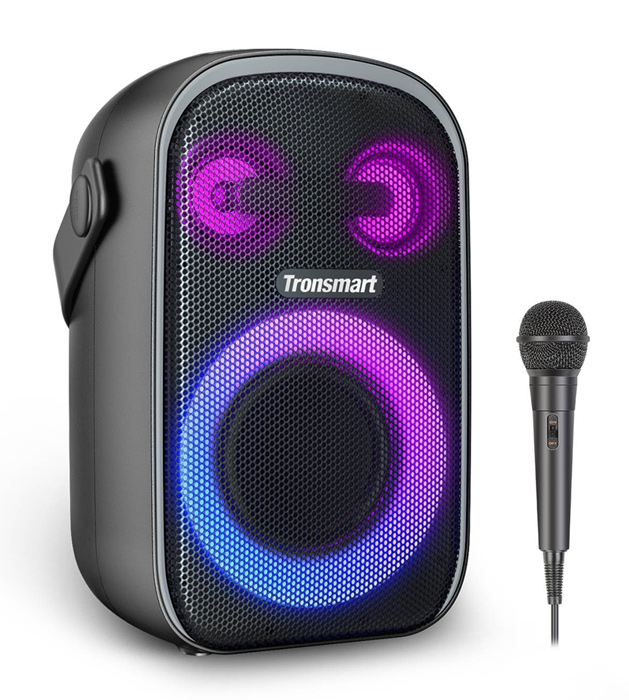 TRONSMART φορητό ηχείο Halo 110 με μικρόφωνο, 60W, 12000mAh, LED, μαύρο -κωδικός 930779