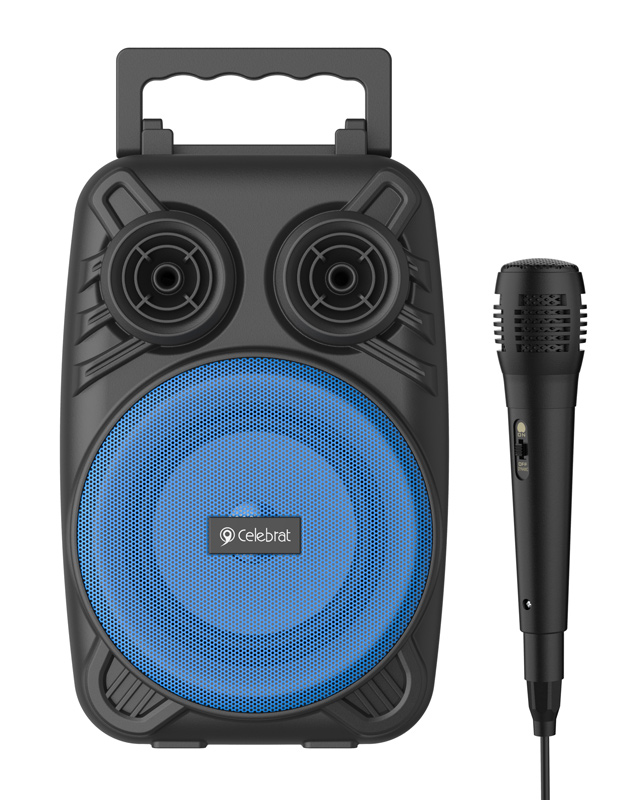 CELEBRAT φορητό ηχείο OS-07 με μικρόφωνο, 5W, 1200mAh, Bluetooth, μπλε -κωδικός OS-07-BL