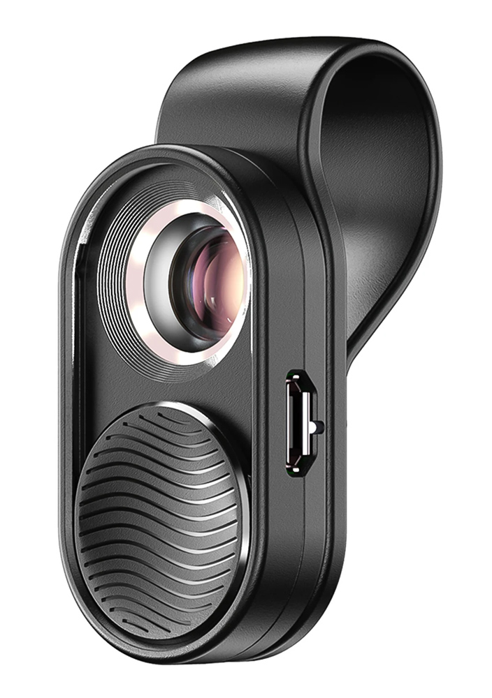APEXEL φακός μικροσκόπιο APL-MS001 για smartphone κάμερα, 100x zoom, LED -κωδικός APL-MS001