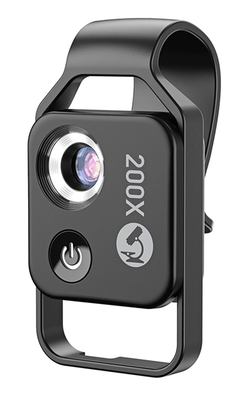 APEXEL φακός μικροσκόπιο APL-MS002 για smartphone κάμερα, 200x zoom, LED -κωδικός APL-MS002