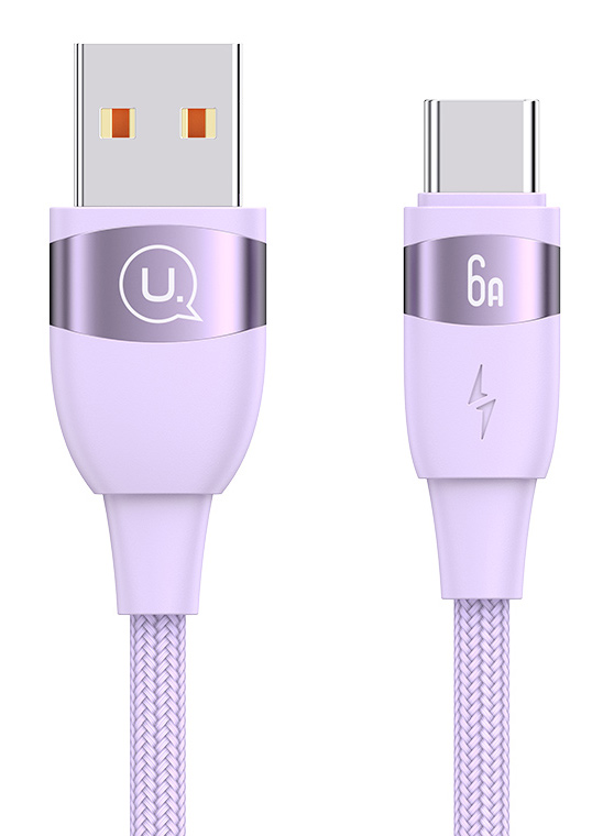USAMS καλώδιο USB-C σε USB US-SJ630, 66W, 480Mbps, 1.2m, μωβ -κωδικός SJ630USB03
