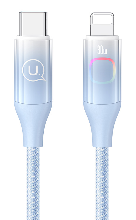 USAMS καλώδιο Lightning σε USB-C US-SJ638, 30W PD, 1.2m, μπλε -κωδικός SJ638USB03