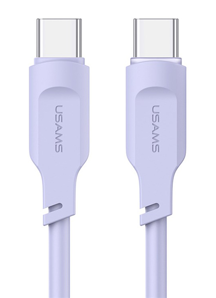 USAMS καλώδιο USB-C σε USB-C US-SJ567, 100W PD, 1.2m, μωβ -κωδικός SJ567USB03