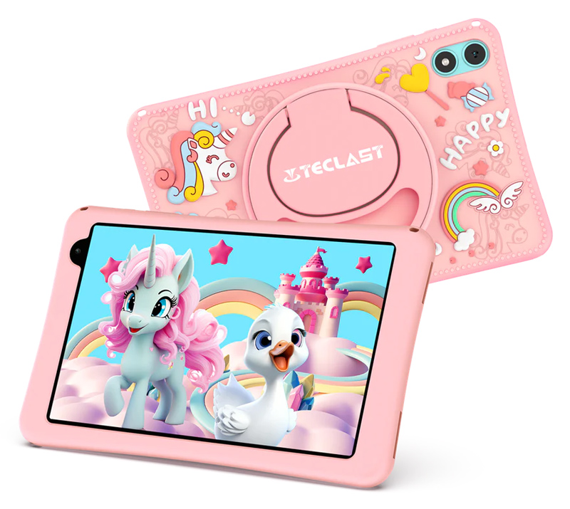TECLAST tablet P85T Kids, 8" HD, 4/64GB, Android 13, 5000mAh, ροζ -κωδικός P85T-KIDS-PK