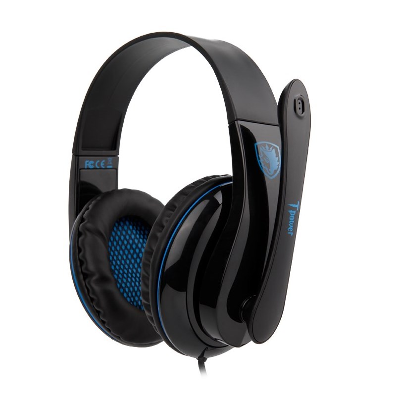 SADES Gaming headset Tpower με 40mm ακουστικά, Blue -κωδικός SA-701BL