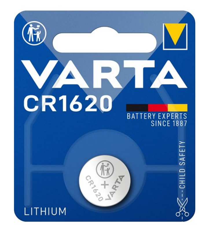 VARTA μπαταρία λιθίου CR1620, 3V, 1τμχ -κωδικός VCR1620
