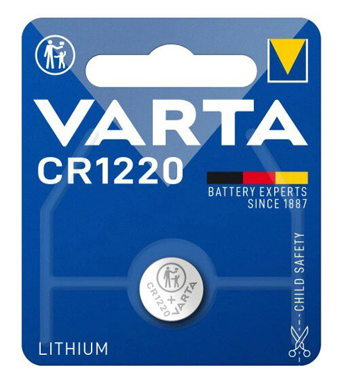 VARTA μπαταρία λιθίου CR1220, 3V, 1τμχ -κωδικός VCR1220