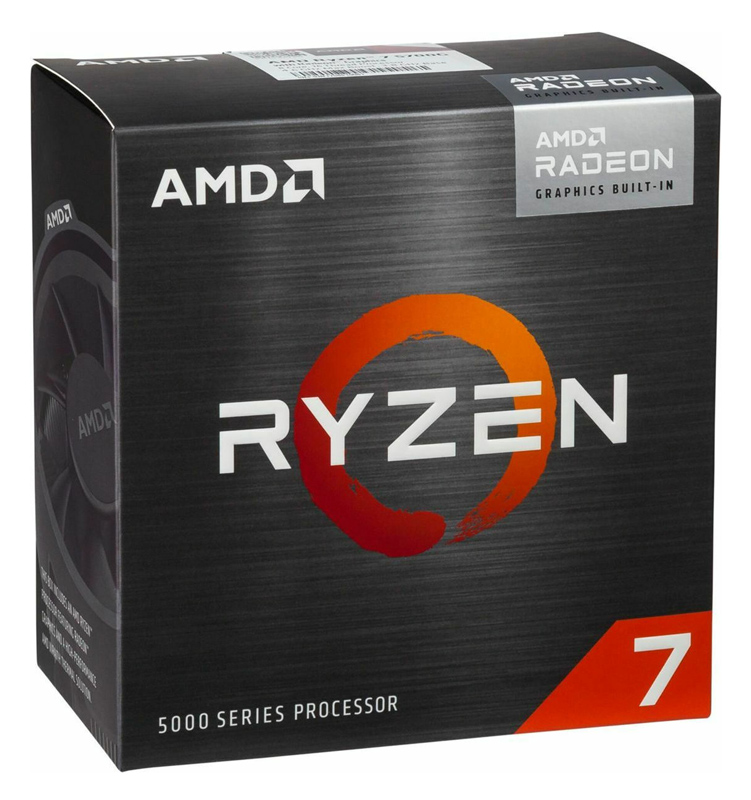 AMD CPU Ryzen 7 5700G, 3.8GHz, 8 Cores, AM4, 20MB, Wraith Stealth cooler -κωδικός 100-100000263BOX