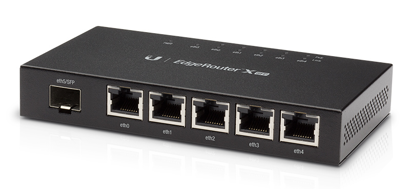 UBIQUITI router EdgeRouter X SFP, 5-Port Gigabit PoE, 1000Mbps, 50W -κωδικός ER-X-SFP