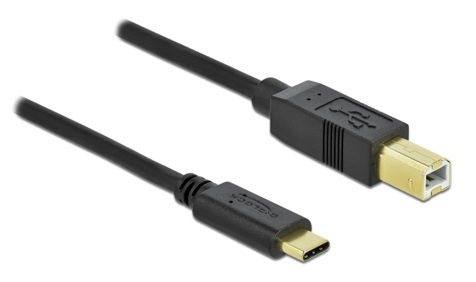 DELOCK καλώδιο USB-C σε USB Type B 83666, 480Mbps, 3m, μαύρο -κωδικός 83666