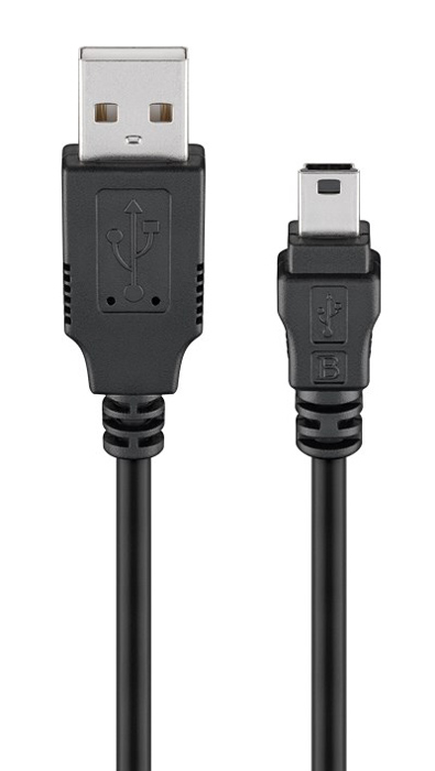GOOBAY καλώδιο USB σε USB Mini 50767, 480Mbps, 1.8m, μαύρο -κωδικός 50767